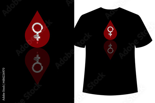 International day of zero tolerance for female genital mutilation T Shirt Design Black
