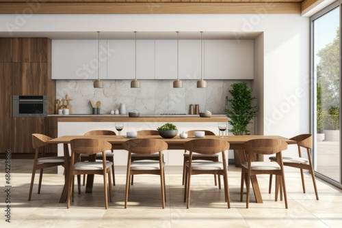 Wallpaper Mural Minimalist dining room design Torontodigital.ca