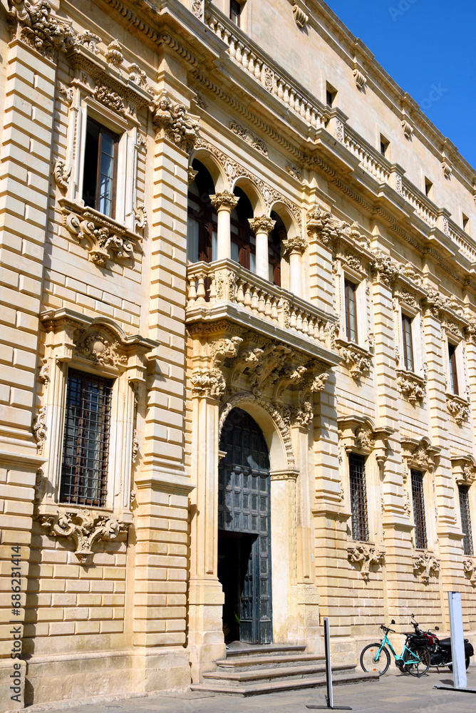 Palazzo del seminario is a palace located in Piazza del Duomo, in the historic center of Lecce, built between 1694 and 1709 in Baroque style  Lecce Italy