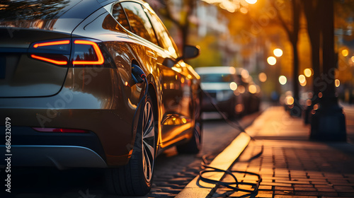 Revolutionizing Transportation: Modern, High-Speed Electric Vehicle Chargers in Park Areas Powered by Generative AI Technology