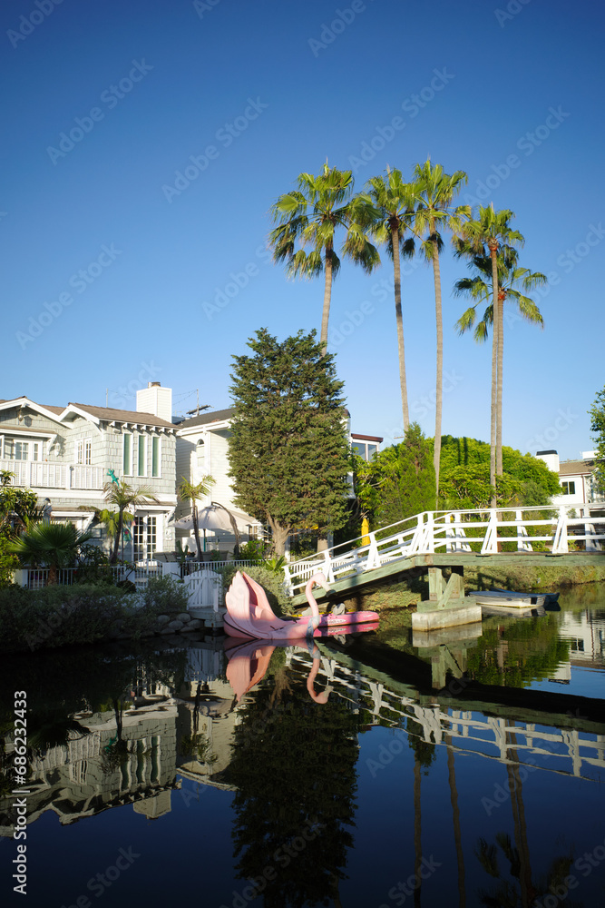 Obraz premium Pink Swan Boat