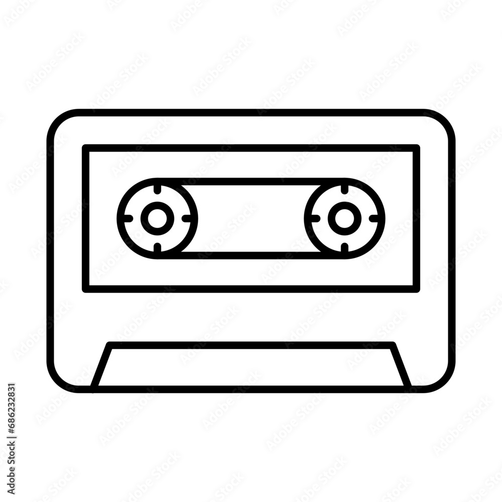 Cassette Icon Design Cassette Icon Design