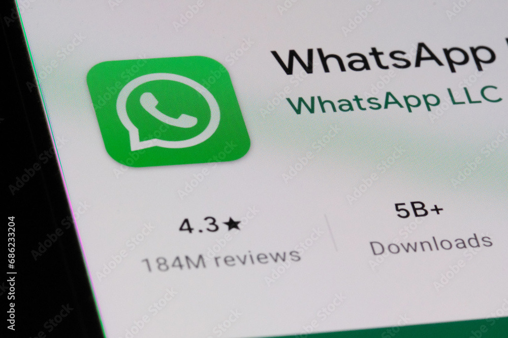 Shanghai,China-Nov.30th 2023: WhatsApp app icon and brand logo Stock ...