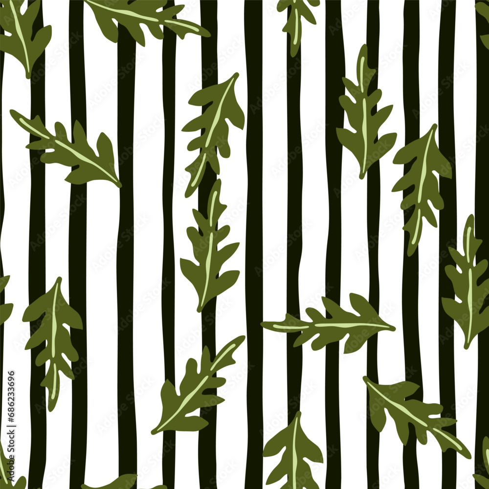 Naklejka premium Nature-themed seamless background.