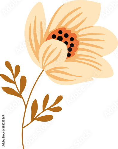 Elegant floral vector illustration.