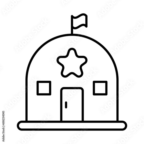 Military Base Icon Design