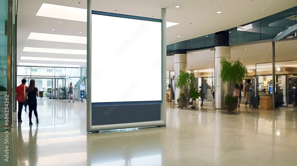 Digital signage in a mall, enhancing the shopping experience Digital signage in a mall, enhancing the shopping experience