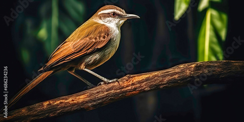 A bird in a tree in a natur...