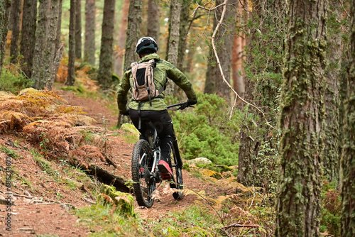 person riding a bike