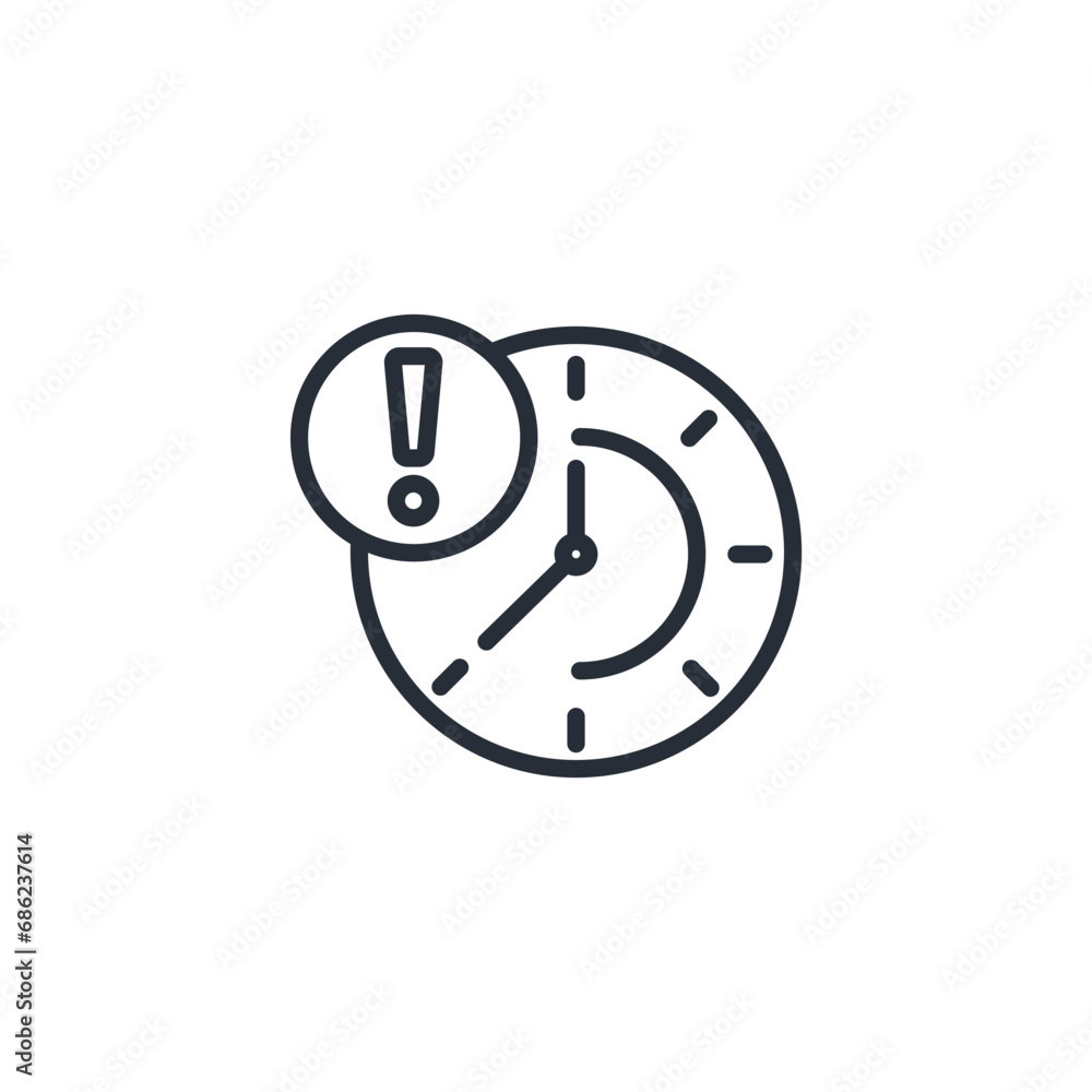 delay icon. vector.Editable stroke.linear style sign for use web design,logo.Symbol illustration. delay icon. vector.Editable stroke.linear style sign for use web design,logo.Symbol illustration.