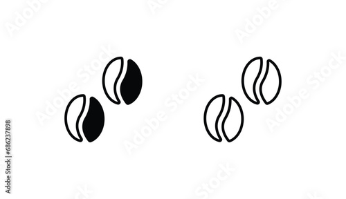 Coffee icon design with white background stock illustration