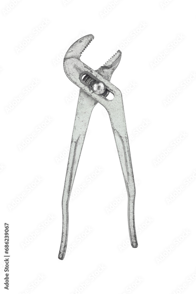 adjustable gas wrench, pipe wrench, pipe wrench isolated from background adjustable gas wrench, pipe wrench, pipe wrench isolated from background