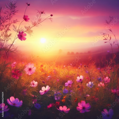 lavender field at sunset © Садыг Сеид-заде