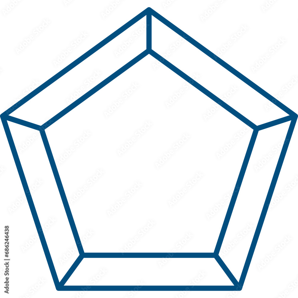 Gem and Diamond Line Icon Gem and Diamond Line Icon
