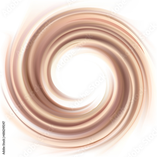 Vector background of swirling chocolate texture