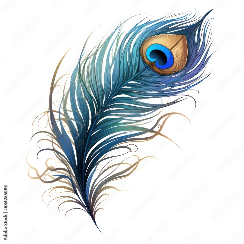 Delicate Peacock Feather Clipart for Elegant Projects Delicate Peacock Feather Clipart for Elegant Projects