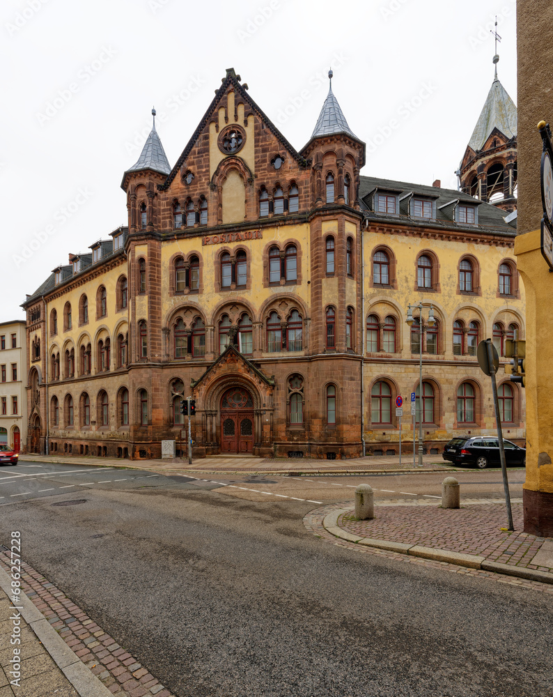  Die historische Altstadt der Skatstadt Altenburg, Thüringen, Deutschland