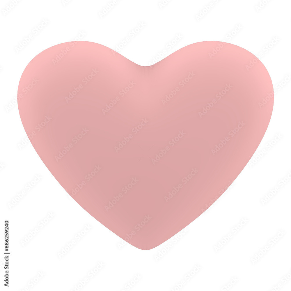 Pink heart for Valentine