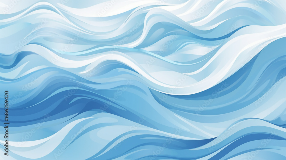 Serene Blue Waves: Nature's Liquid Dance in Trendy Aqua Design - Abstract Oceanic Background with Dynamic Ripple Patterns for Fresh and Contemporary Artistic Compositions.