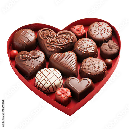 Chocolates Valentine day. © Nisanat