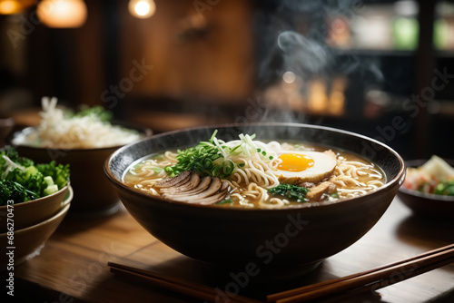 Ramen Elegance: A Noodle Symphony in a Bowl Generated with AI
