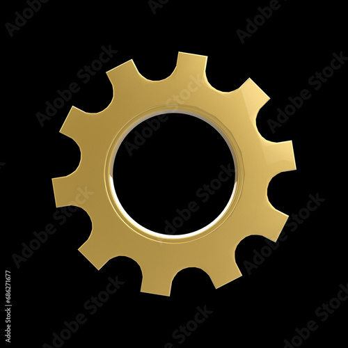 machine gear cogwheel for insustrial pregress setting photo