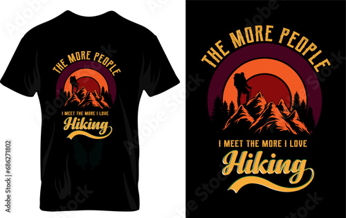 Free vector vintage mountain lettering