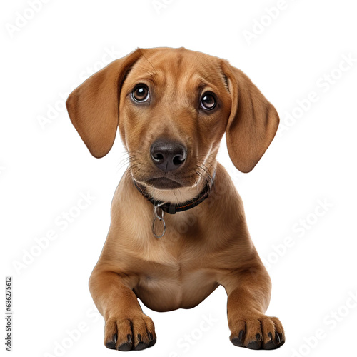 dachshund dog isolated on white transparent background PNG isolated