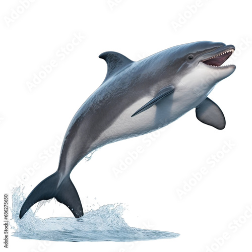 dolphin isolated on white background transparent background PNG isolated