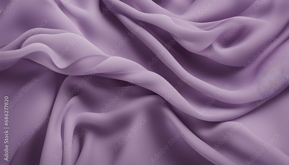 Obraz premium soft purple chiffon with curve and wave