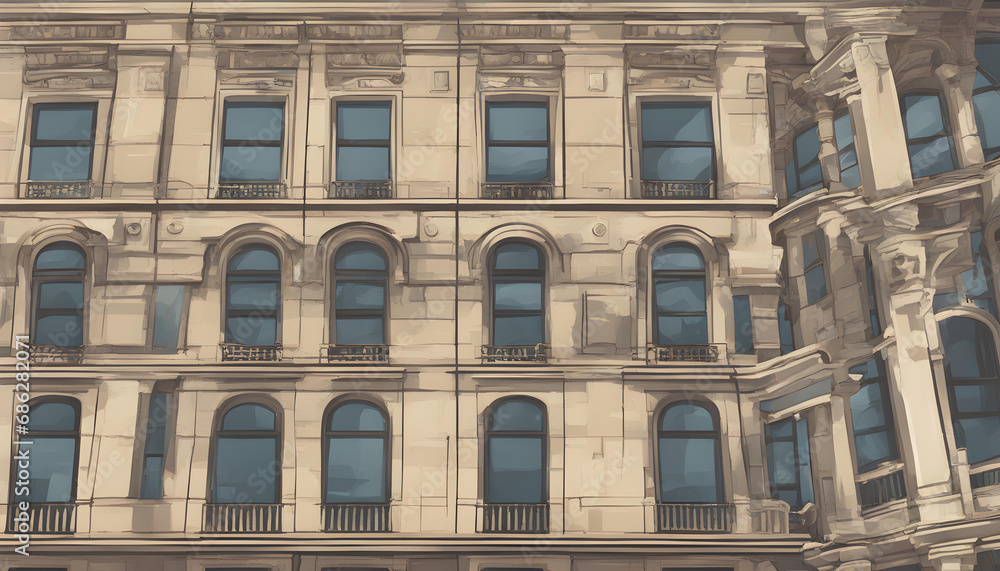 background of building in the city