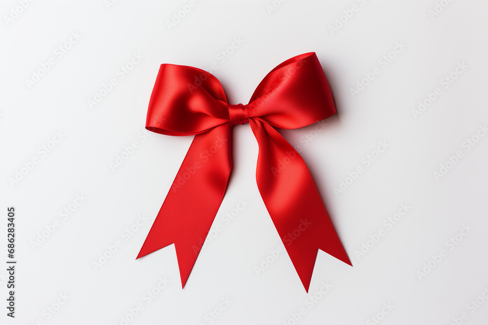 red bow isolated on white red bow isolated on white
