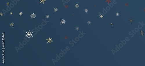 XMAS Stars - Festive christmas card. Isolated illustration white background. -