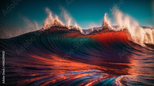Free photo abstract background with flowing waves