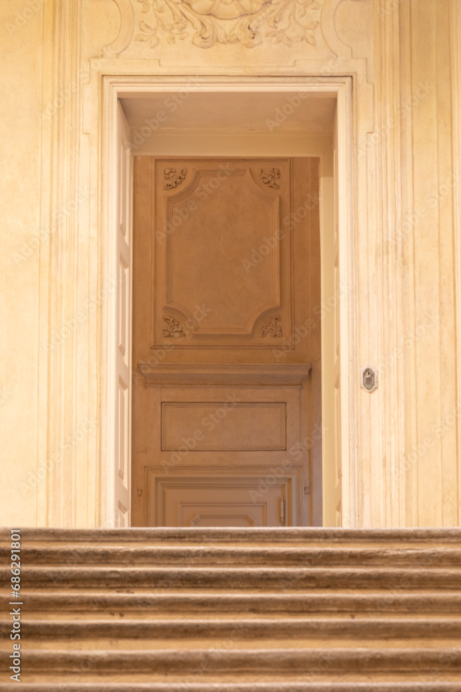 Luxury baroque staircase, elegant vintage interior