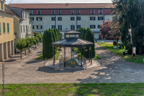 Park fountain Pavillion, Radenci, Slovenia photo