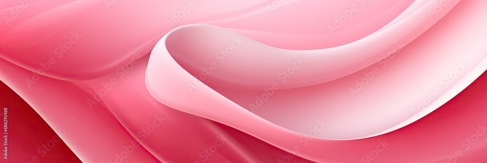 Obraz premium Birthday, baby, newborn. Or a wedding, valentine. Romance, tender. Pink rose peach white silk satin. Creases in fabric. Abstract background