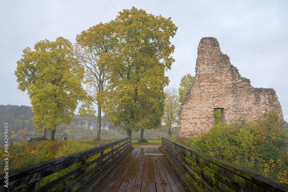 Castle ruin, Gerolstein, Germany
