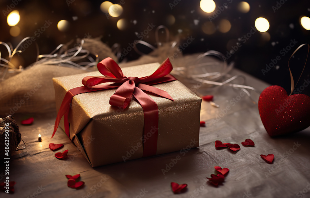 gift box bokeh background. Valentine's day gift. Chirstmas. Birthday gift box bokeh background. Valentine's day gift. Chirstmas. Birthday