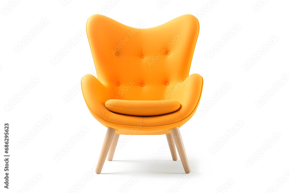 Armchair isolated on white background. Furniture design.