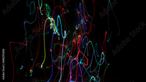 Bildschirmschoner hintergrund screensaver party luftschlangen abstrakt augenschonend dunkel spezialeffekte superkraft energie power effekt wallpaper organizer licht kunst leuchten kraft bewegung  photo