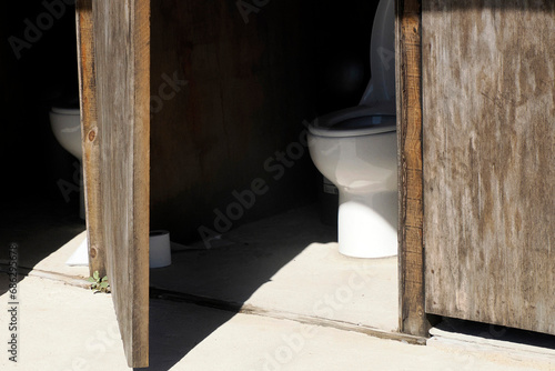 Open door toilet in cortez sea baja california sur © Izanbar photos