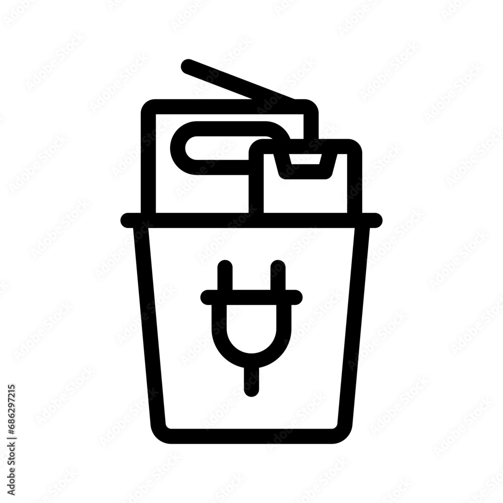 ewaste line icon illustration vector graphic. Simple element illustration vector graphic, suitable for app, websites, and presentations isolated on white background ewaste line icon illustration vector graphic. Simple element illustration vector graphic, suitable for app, websites, and presentations isolated on white background