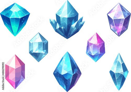diamond on white background
