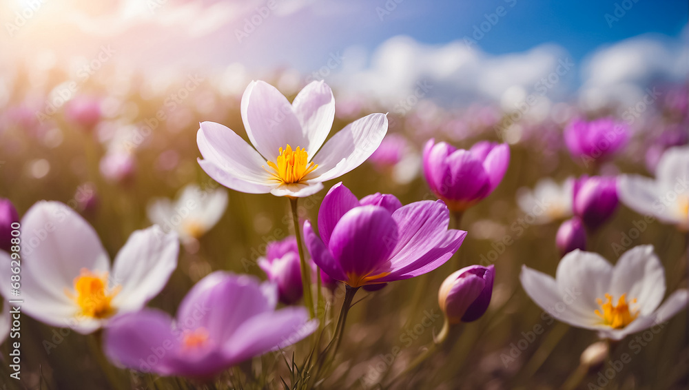 Beautiful summer flowers in a meadow close-up, background Beautiful summer flowers in a meadow close-up, background