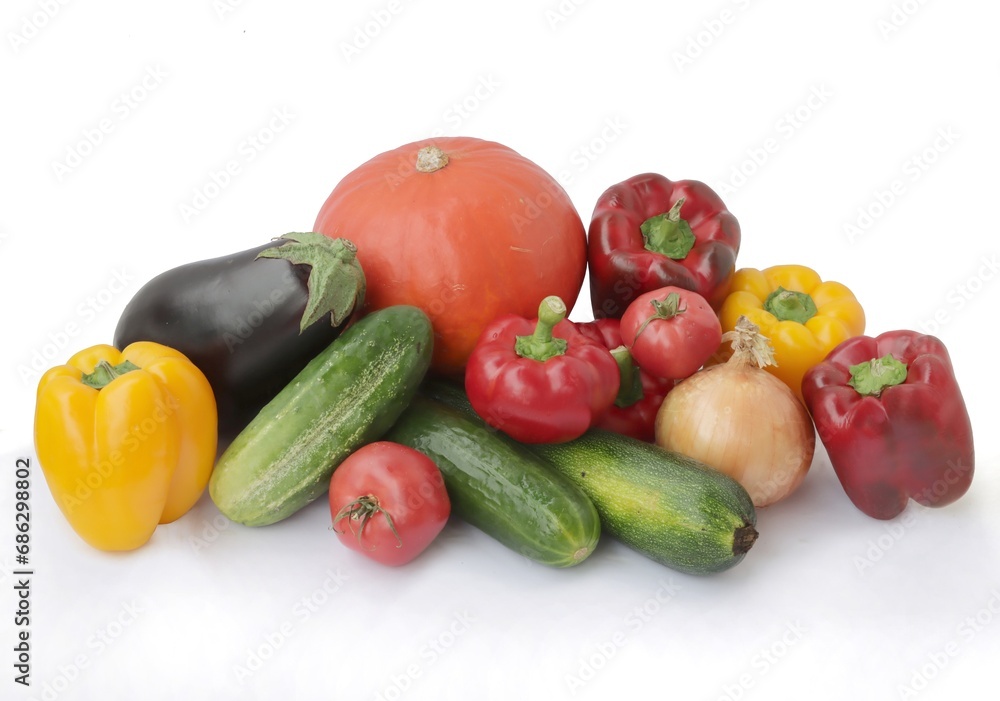 various colorful tasty vegetables close up