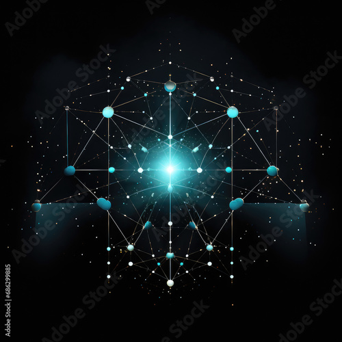 background with conection dots