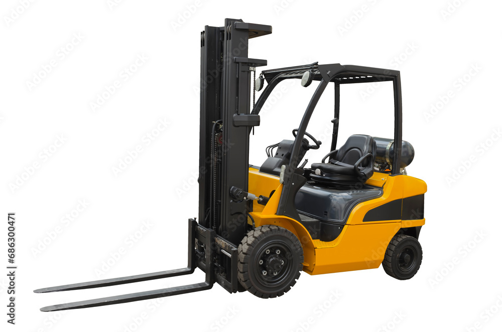 Fototapeta premium Powerful electric forklift