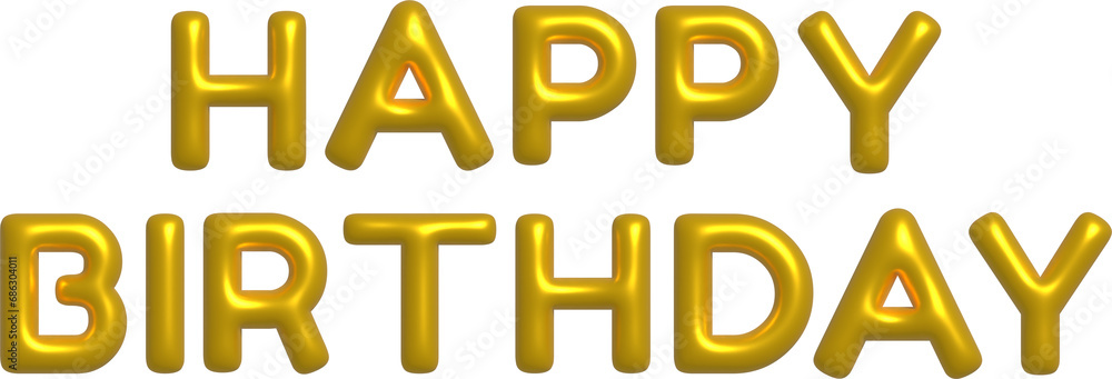 Golden text happy birthday Golden text happy birthday