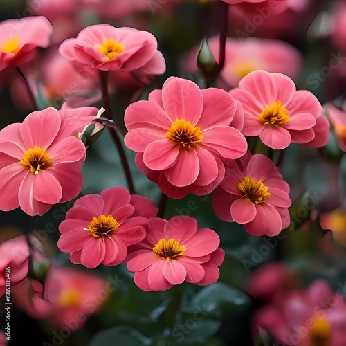 pink and white flowers